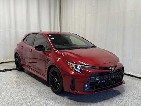 2024 Toyota GR Corolla Core AWD in Red for sale at Park Mazda in Sherwood Park, AB
