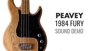 Video thumbnail for 1984 Peavey Fury Bass Guitar (1st Generation) Sound Demo by Caleb Andresen