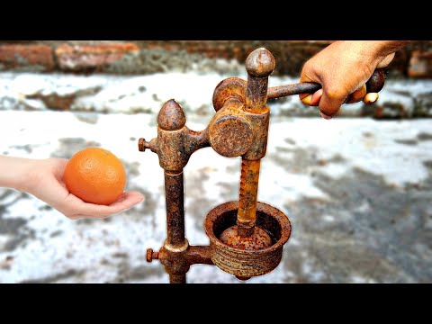 Rusty Hand Press Juicer Restoration