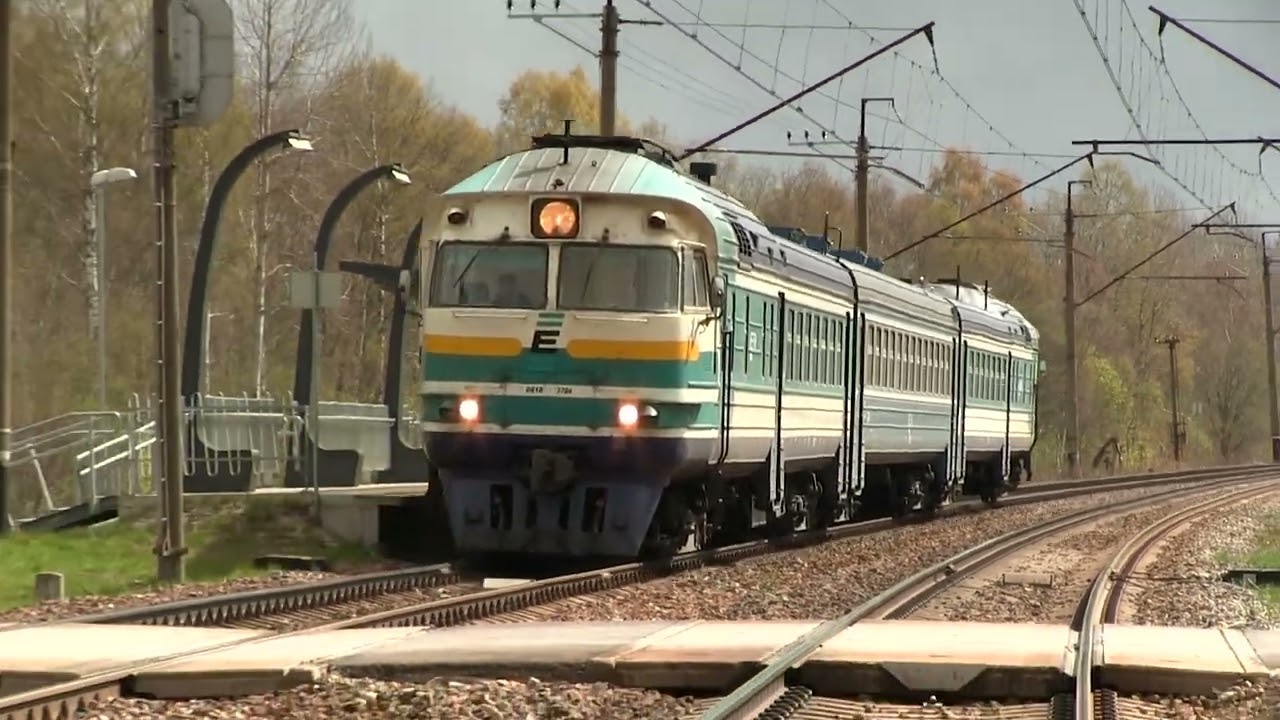 Дизель-поезд ДР1А-232/239 на о.п. Парила / DR1A-232/239 DMU at Parila stop