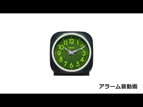 目覚まし時計 【夜でも見える（自動点灯タイプ）】 黒メタリック