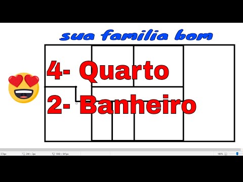 Como Desenhar Planta de Casas | 4 QUARTO | 2 BANHEIRO | Passo a Passo