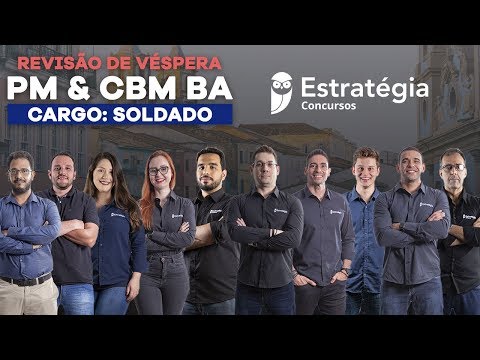 Revisão de Véspera PM e CBM BA - Cargo: Soldado