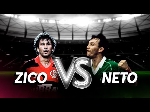 ZICO e NETO - Primeiro duelo termina em goleada do Galinho!! (Guarani 1 x 5 Flamengo)
