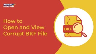 How to Open and View Corrupt BKF File