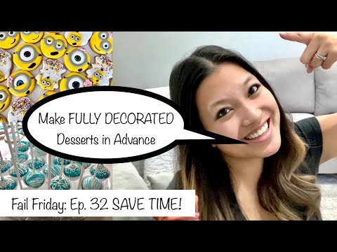 How to Make Cakes, DECORATED Sugar Cookies, Macarons and Cake Pops AHEAD of Time + Storage | Ep. 32