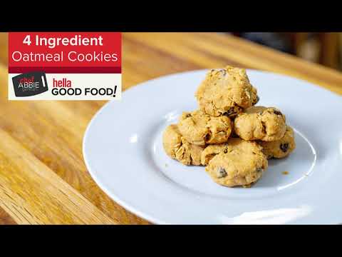 4 Ingredient Oatmeal Cookies