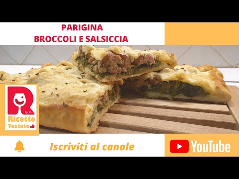 ๐ Pizza parigina broccoli e salsiccia veloce, facile e fatta in casa - Ricette Testate