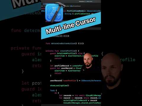 Xcode Tip - Multi-line Cursor Editing #iosdeveloper #swift #xcode thumbnail