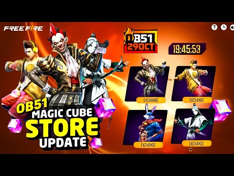 OB51 MAGIC CUBE STORE UPDATE CONFIRM😱|29 OCTOBER MAGIC CUBE BUNDLE 100% CONFIRM,FREE FIRE NEW EVENT