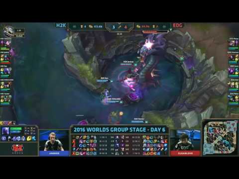 H2K vs EDG Highlights Worlds 2016 Day 6 H2K Gaming vs Edward Gaming