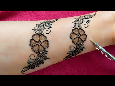 New stylish mehndi design for front hand | easy mehndi | simple mehndi | mehndi ka design | mehndi