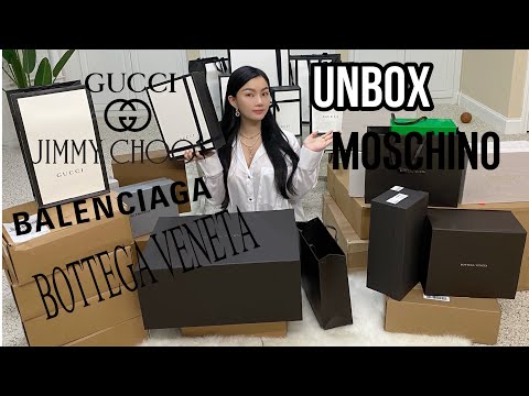 Unbox Gucci - Burberry - Jimmy Choo - Balenciaga - Bottega Veneta - Moschino
