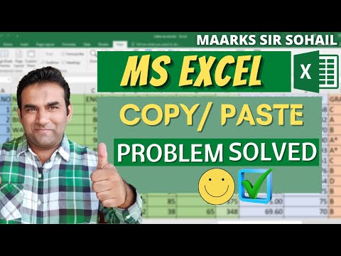 excel copy paste problem solved | excel sheet copy paste tricks