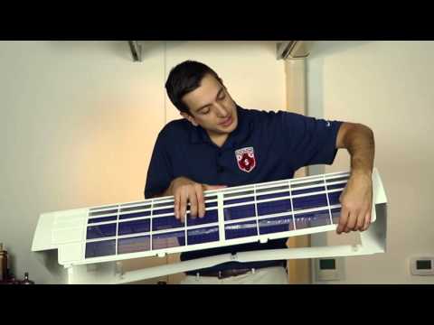 Part of a video titled How To Remove The Front Cover of our Wall-Mount Unit - YouTube