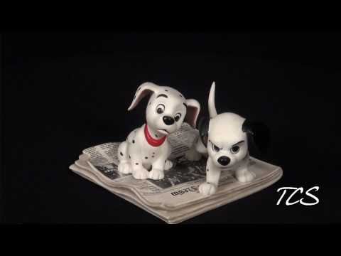 WDCC Disney ClassicsOne Hundred and One Dalmatians Two Puppies On Newspaper
