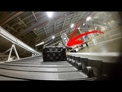 The Journey of a Checked Bag at the Airport! (Hidden Camera)