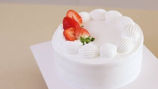 딸기케이크만들기 쉽게 아이싱하는 법 How to make cake