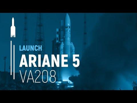 Flight VA208 – INTELSAT 20 / HYLAS 2 | Ariane 5 Launch | Arianespace