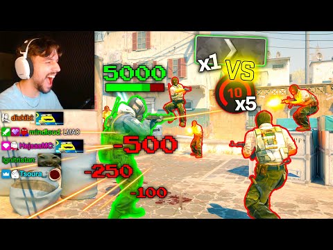 5,000 HP SILVER vs. 5 FACEIT LEVEL 10s