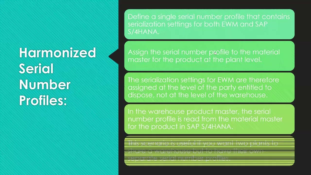 Basics of Serial Number Management in EWM