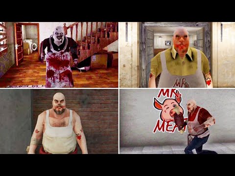 Psychopath Hunt Vs Mr Meat 1 Vs Mr Meat 2 Vs Mr Meat 3 Full Gameplay | Psychopath Hunt - Mr Meat 3