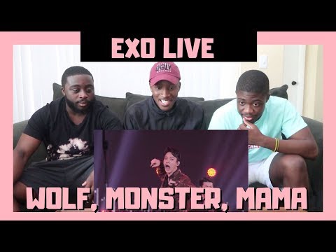 BLACK GUYS REACT TO: EXO(엑소)- MAMA + Monster + Wolf LIVE