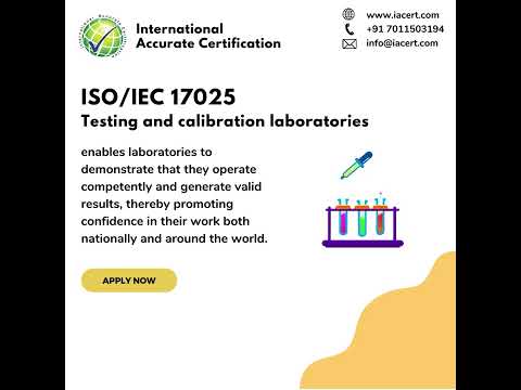 Manufacturing iso/iec 17025:2017 certification & consultancy...