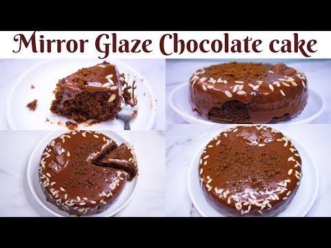 World's Deathly Mirror Glaze Chocolate cake without chocolate | how to make mirror Glaze cake