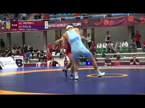 Qual. GR - 63 kg: G. SNJOYAN (FRA) v. M. ZOGG (SUI)