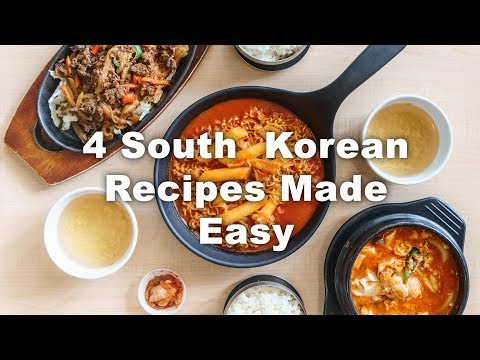 4 Korean Recipes | Soybean Soup, Kimchi, Stir-fried Pork, & Potato Pancake