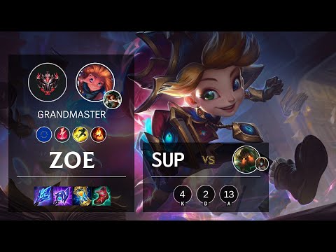 Zoe Support vs Nautilus - EUW Grandmaster Patch 11.3