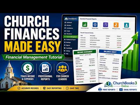 Church Financial Reports in ChurchBooks3 Online | Step-by-Step Tutorial video thumbnail