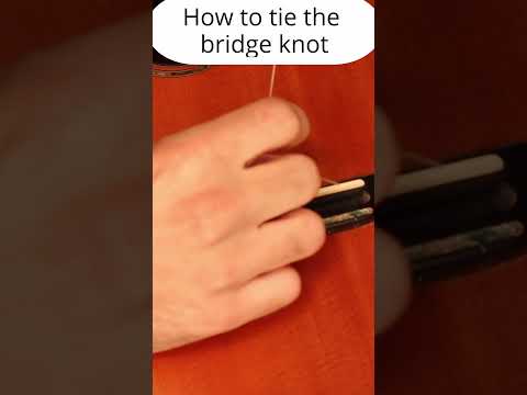 How to Tie a Bridge Knot #ukuleletutorial #ukulelestrings