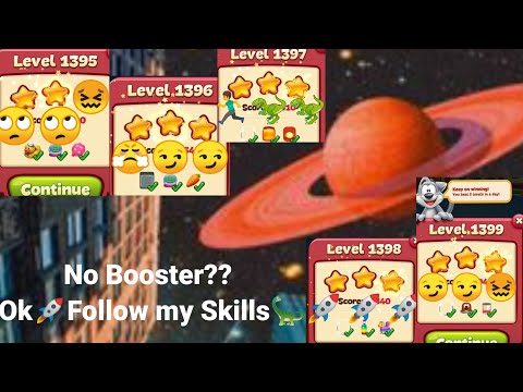 Toon Blast hard Levels 1395 1396 1397 1398 1399 No Booster?