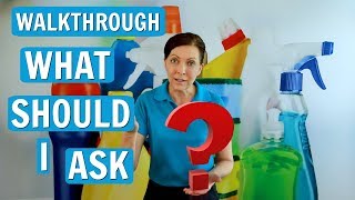 Questions to Ask on a Walkthrough (House Cleaning Job Estimate)