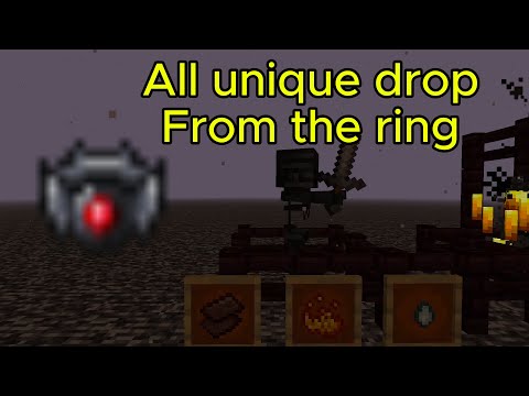 Enigmatic legacy - all unique drops from mobs with a ring