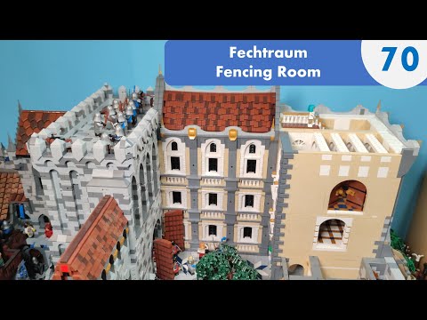 #70 Fencing Room and Roof - BUILDING A CASTLE WITH LEGO AND OTHER BRICKS