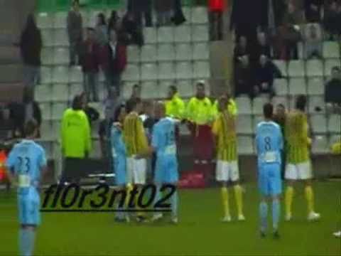 Bagarre générale FC Nantes - AC Ajaccio