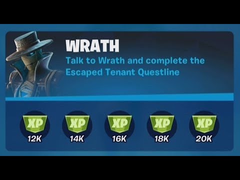 Wrath Complete Questline Guide | Escaped Tenant | Chapter 2 Season 8 Week 2 | Fortnite Battle Royale