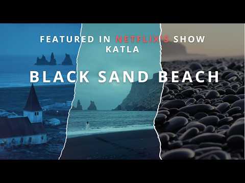 Black sand beach, Iceland featured in Netflix's show Katla | Reynisfjara | Dyrholaey | Iceland (4k)