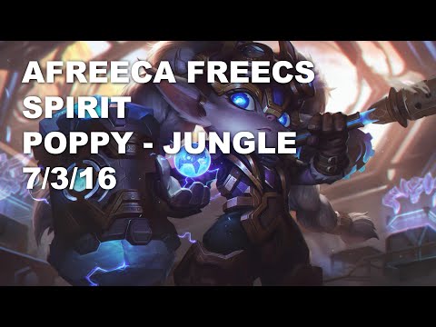 Afreeca Freecs Spirit Jungle Poppy vs Lee Sin - KR Challenger Patch 10.9