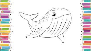 Whale Coloring Pages | Fun & Educational Whale Coloring Videos for Kids
