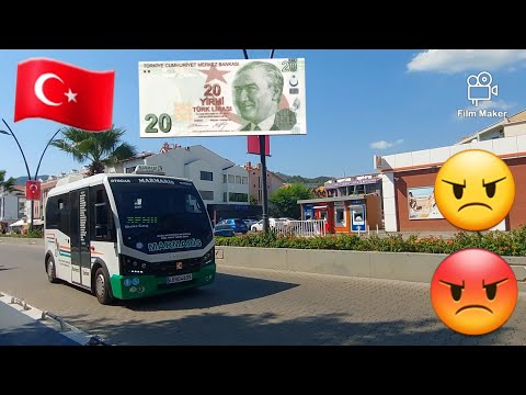 🇹🇷Turquia, marmaris, como usar os ônibus públicos, incluindo motorista de ônibus irritado
