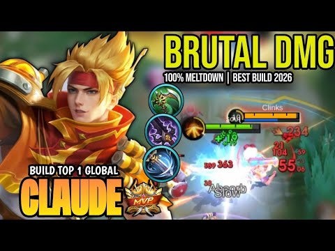 CLAUDE BEST BUILD 2026 | BUILD TOP 1 GLOBAL CLAUDE GAMEPLAY | MOBILE LEGENDS✓