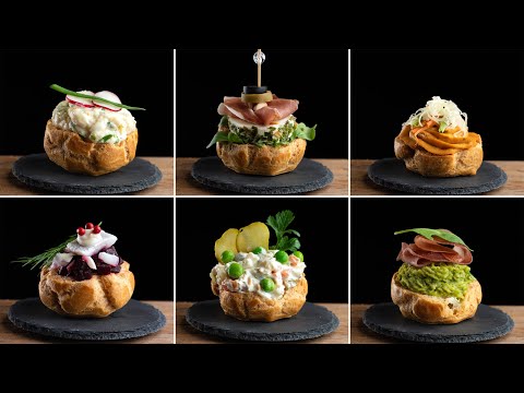 8 Party choux recipes - Savory Fillings for Party Puffs: Choux Pastry Bites. Puffs recipe for You!