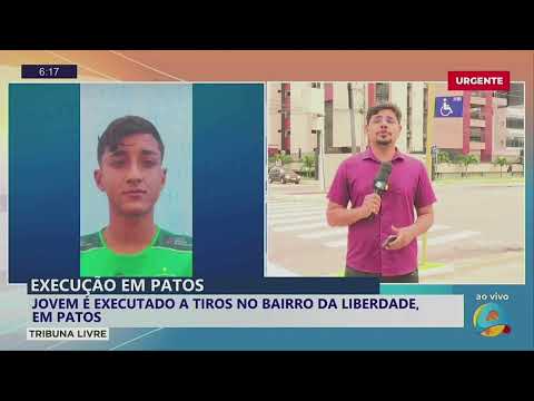 Tribuna livre -     Jovem é executado a tiros no bairro da Liberdade, em Patos