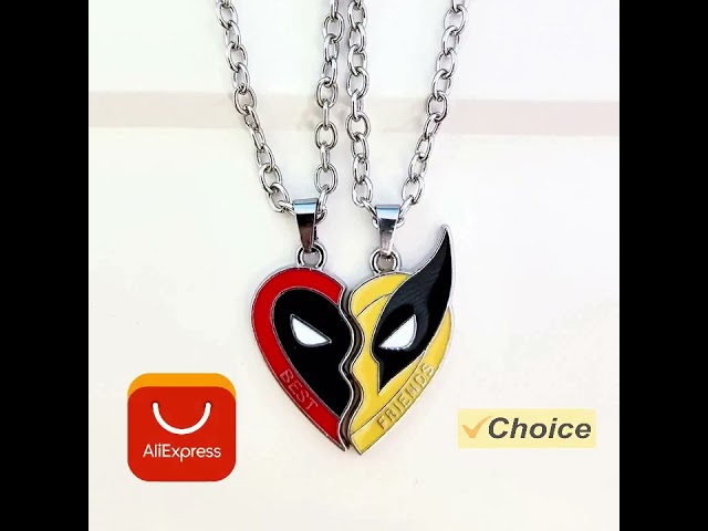 Vídeo relacionado con Hanaoops 2 Piezas Collar de Amistad, Classic Dead-Pool Wolverine Best Friends - Collar con Colgante de Placa de Perro Roja y Amarilla BFF Collar Regalos para Mejores Amigos (Rojo y amarillo)