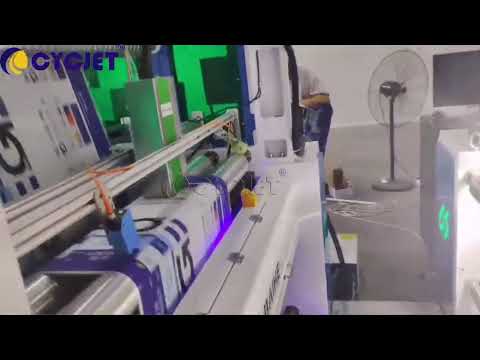 How to work with Packaging Film Roller to Print QR Code by CYCJET UV Inkjet Printing Machine
