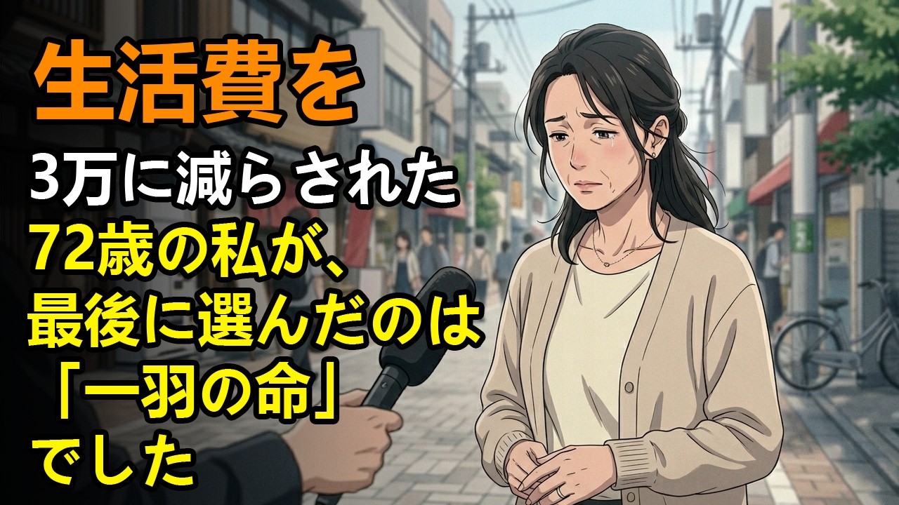 生活費を3万に減らされた72歳の私が、最後に選んだのは「一羽の命」でした